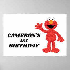 Simple Elmo 1. Geburtstag Poster
