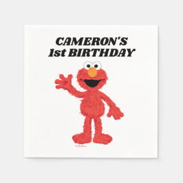 Simple Elmo 1. Geburtstag Serviette