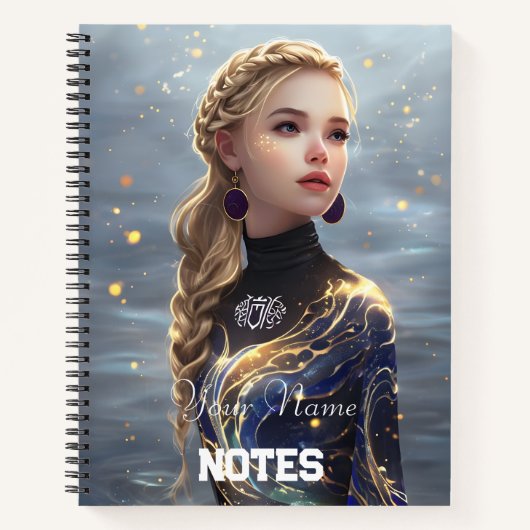 Simple Ethereal Atmosphere Art - Notebook Notizblock (Vorderseite)