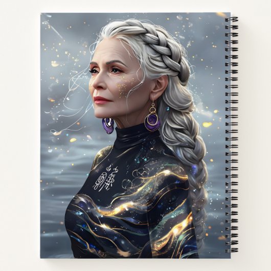 Simple Ethereal Atmosphere Art - Notebook Notizblock (Rückseite)