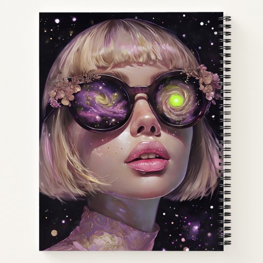 Simple Ethereal Atmosphere Art - Notebook Notizblock (Rückseite)