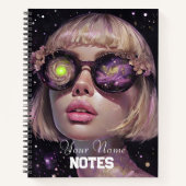 Simple Ethereal Atmosphere Art - Notebook Notizblock (Vorderseite)