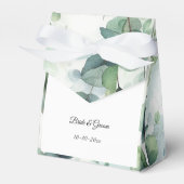 Simple Eucalyptus Wedding Geschenkschachtel (Vorderseite)