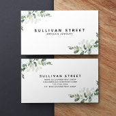 Simple Eukalyptus Greenery Juwelry Visitenkarte