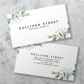 Simple Eukalyptus Greenery Juwelry Visitenkarte