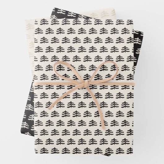 Simple Evergreen Geschenkpapier Set (Beispiel)