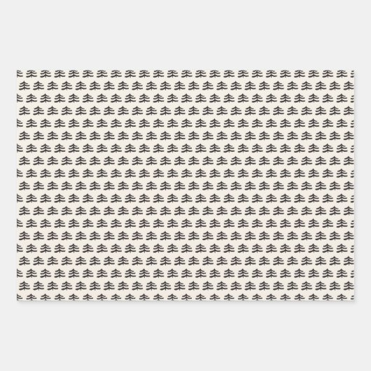 Simple Evergreen Geschenkpapier Set (Vorderseite)