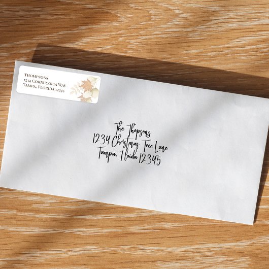 Simple Fall Autumn Greenery Watercolor Foliage