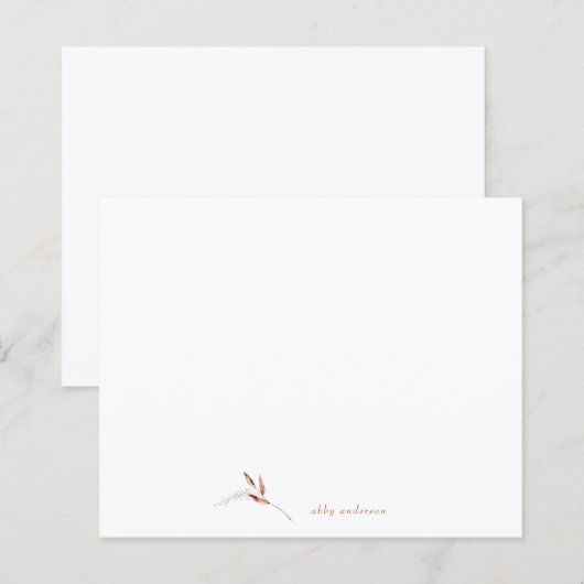 Simple Fall Minimalistisch Foliage Individuelle Na (Vorne/Hinten)