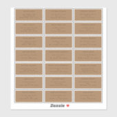 Simple Fall Terracotta Wedding Guest Address Label (Blatt)