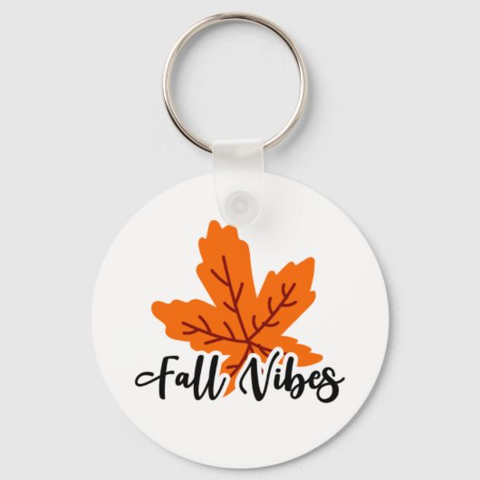 Simple Fall Vibes Print Schlüsselanhänger (Vorderseite)