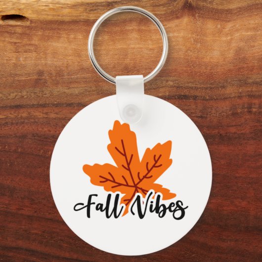 Simple Fall Vibes Print Schlüsselanhänger (Vorderseite)