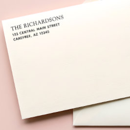 Simple Family Name Return Address Permastempel