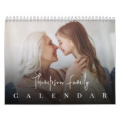 Simple Family Photo Personalized Yearly Kalender (Titelbild)