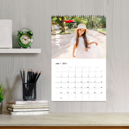 Simple Family Photo Template Personalized  Kalender