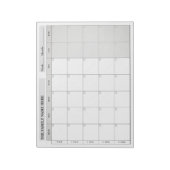 Simple Family Planner Calendar Notepad 2026 Notizblock (Rotiert)