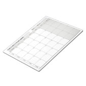 Simple Family Planner Calendar Notepad 2026 Notizblock (angewinkelt)