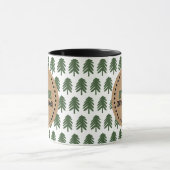 Simple Feliz Navidad Christmas Tree Tasse (Zentrum)