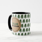 Simple Feliz Navidad Christmas Tree Tasse (Vorderseite Links)