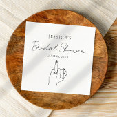 Simple Finger Ring Brautparty Napkins Serviette