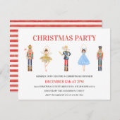 Simple Five Characters Nutcracker Christmas Party Einladung (Vorne/Hinten)