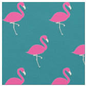 Simple Flamingo Pink Polka Dots Stoff (Nahaufnahme)