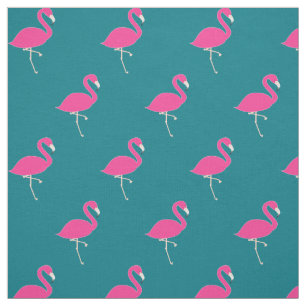 Simple Flamingo Pink Polka Dots Stoff