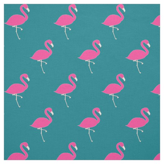 Simple Flamingo Pink Polka Dots Stoff (Muster)