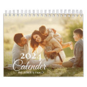 Simple floral family photo 2024 kalender (Titelbild)