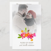 Simple Floral Garland Romantic Photo Wedding (Vorne/Hinten)