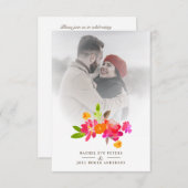 Simple Floral Garland Romantic Photo Wedding (Vorne/Hinten)