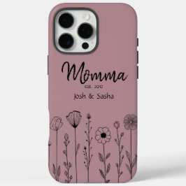 Simple Floral Nana Custom Title iPhone 16 Pro Max Hülle