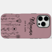 Simple Floral Nana Custom Title Case-Mate iPhone Hülle (Rückseite (Horizontal))