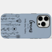 Simple Floral Nana Custom Title Case-Mate iPhone Hülle (Rückseite (Horizontal))