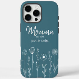 Simple Floral Nana Custom Title iPhone 16 Pro Max Hülle