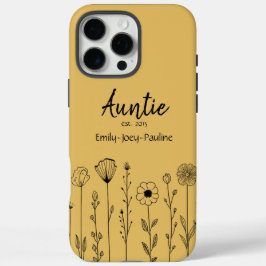 Simple Floral Nana Custom Title iPhone 16 Pro Max Hülle