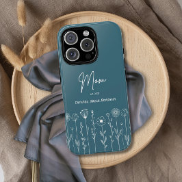 Simple Floral Nana Custom Title iPhone 16 Pro Max Hülle
