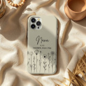 Simple Floral Nana Custom Title Case-Mate iPhone Hülle