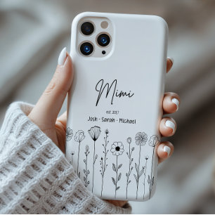 Simple Floral Nana Custom Title Case-Mate iPhone 14 Pro Max Hülle