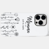 Simple Floral Nana Custom Title Case-Mate iPhone Hülle (Rückseite (Horizontal))