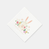 Simple Floral Oaster Bunny | Serviette (Ecke)