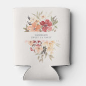 Simple Floral Sweet 16 Geburtstag Gefallen Dosenkühler (Rückseite)