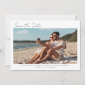 Simple Florida Beach Wedding Foto Save the Date (Vorderseite)