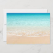 Simple Florida Beach Wedding Save The Date (Rückseite)