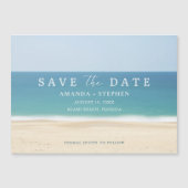 Simple Florida Beach Wedding Save the Date Magneteinladung (Vorderseite)