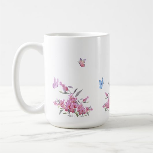Simple Flower Design Mug Kaffeetasse (Links)