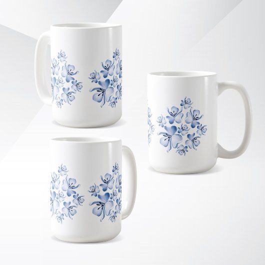 Simple Flower Design Mug Kaffeetasse