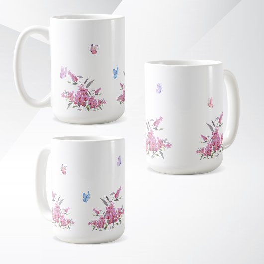 Simple Flower Design Mug Kaffeetasse