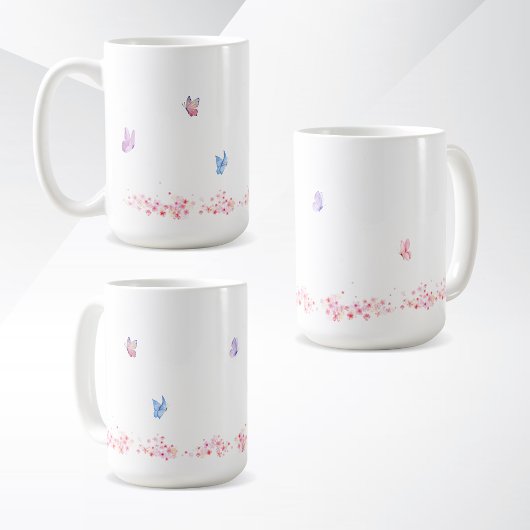 Simple Flower Design Mug Kaffeetasse