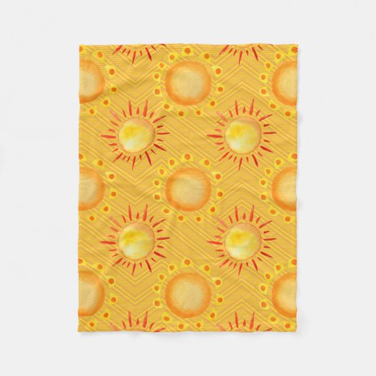 Simple Flower Drawings Fleecedecke (Vorderseite)